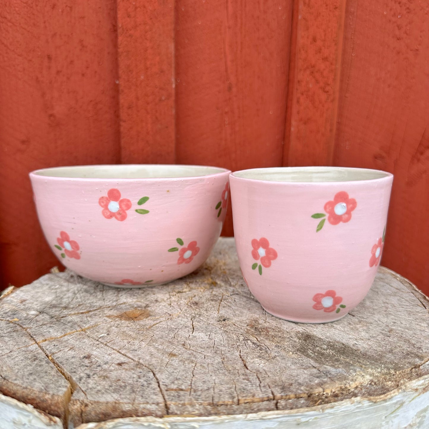 Mugg - rosa blom