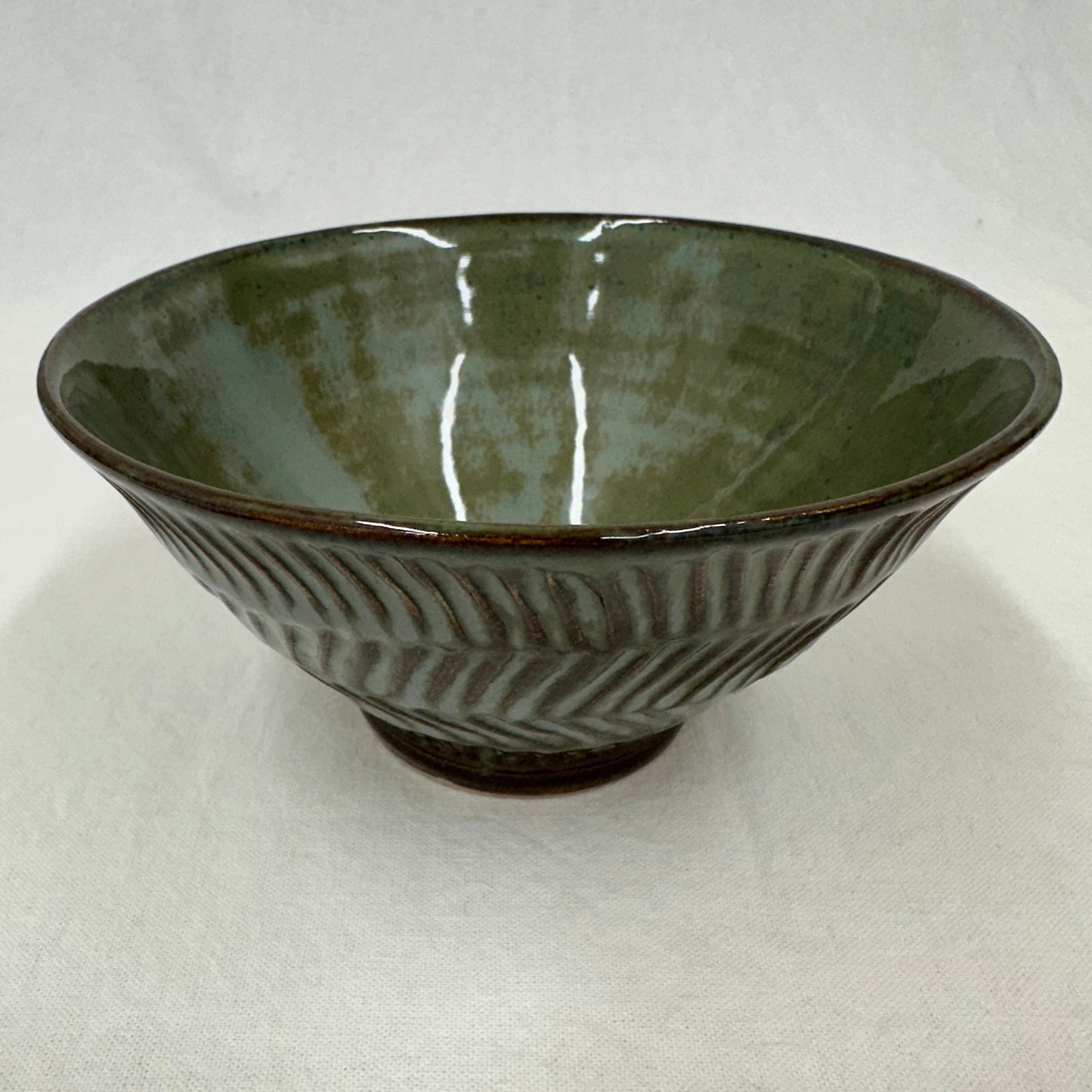 Stoned denim - Skål med mönster