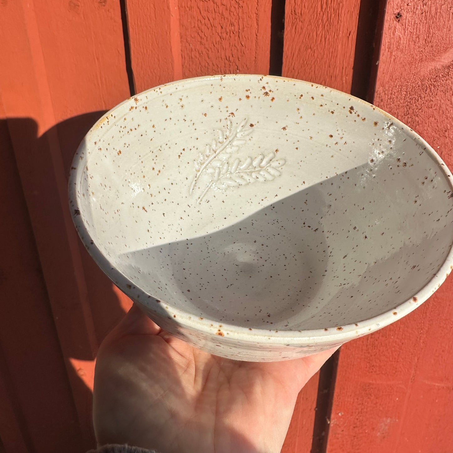 Skål med vitlöksrivare