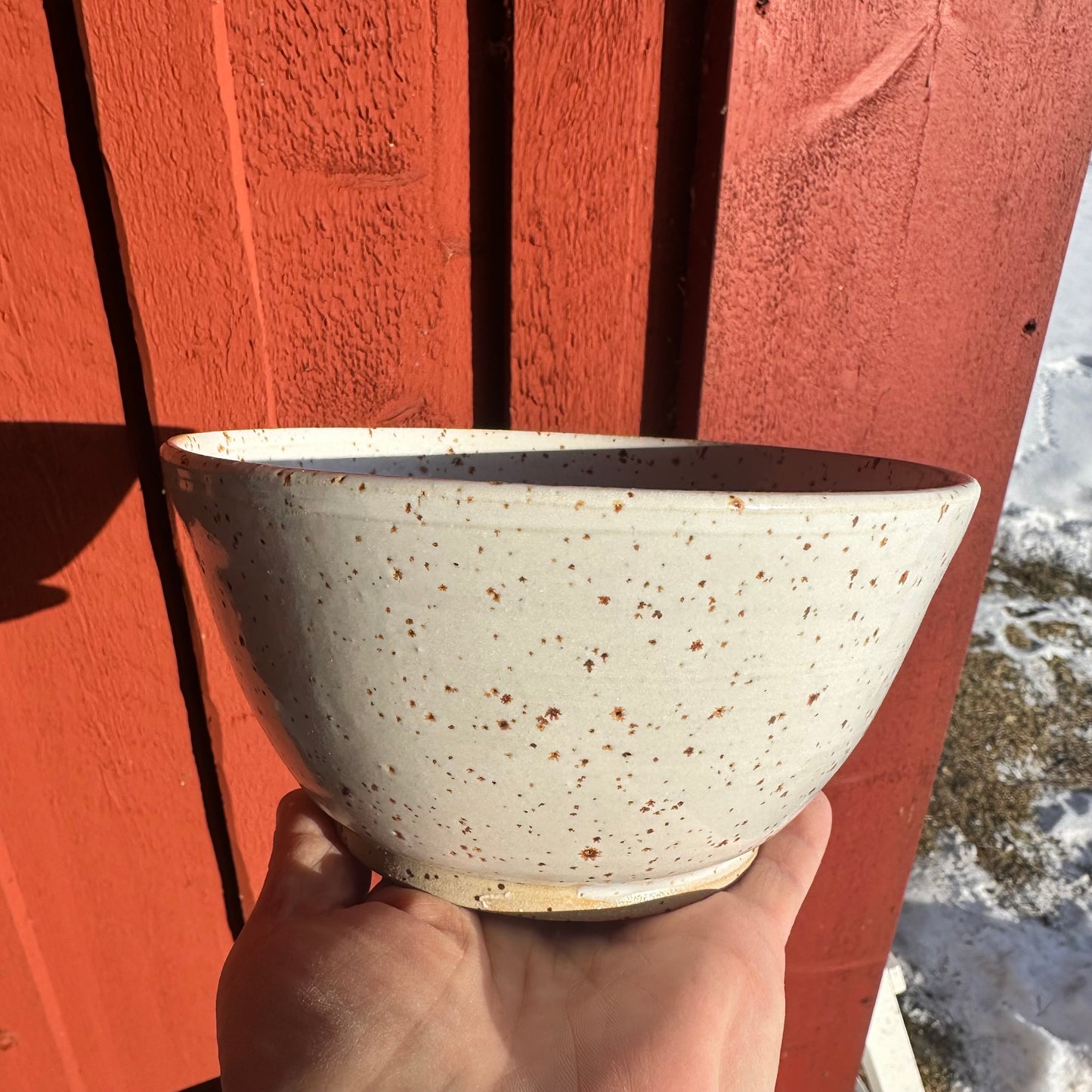 Skål med vitlöksrivare