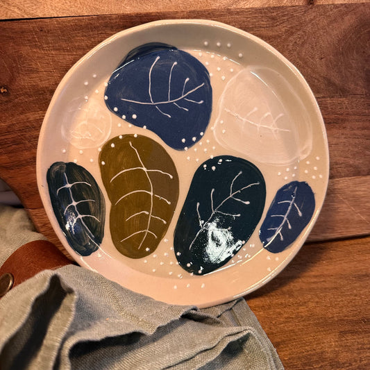 Färglada blad - assiette mörkare ton