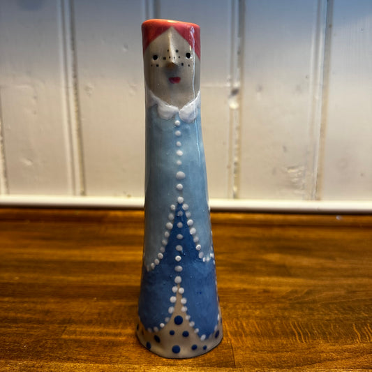 Oljeflaska/vas Blomsterflicka