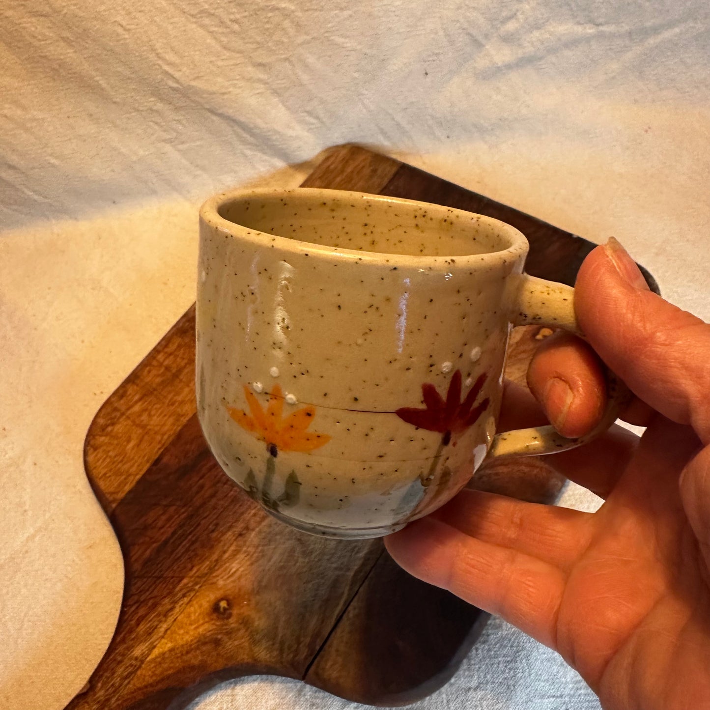 Mugg - sommaräng med lavaprickar