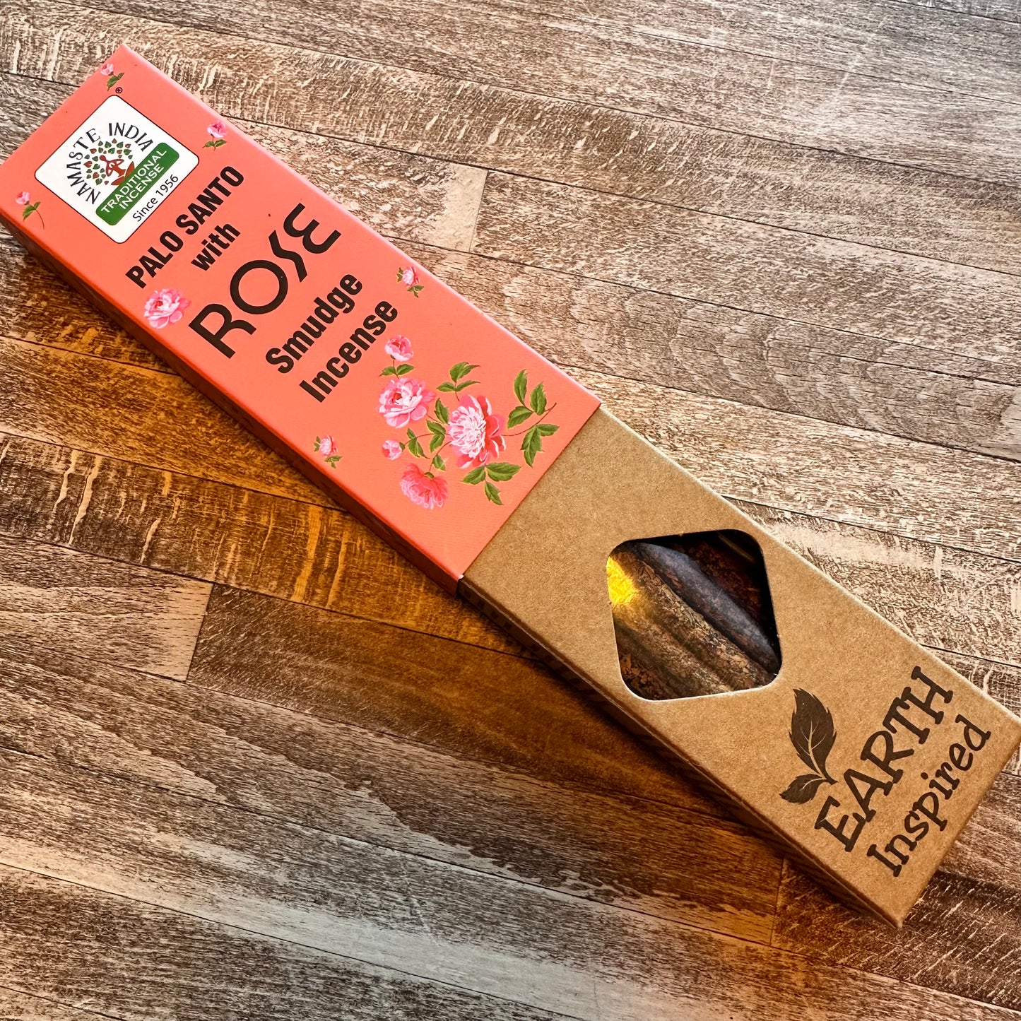 Palo Santo-rökelse med doft av Ros