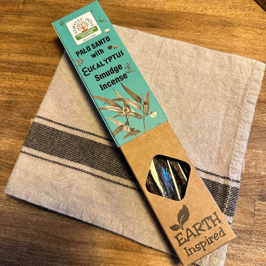 Palo Santo-rökelse med doft av Eucalyptus