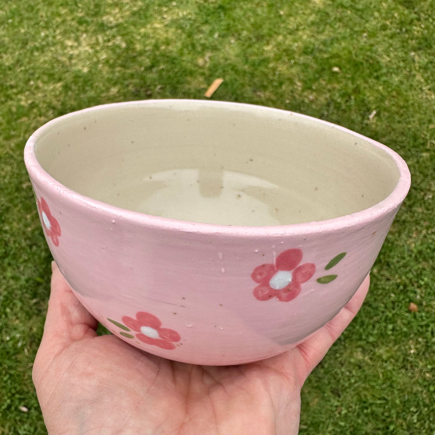 Skål - rosa blom