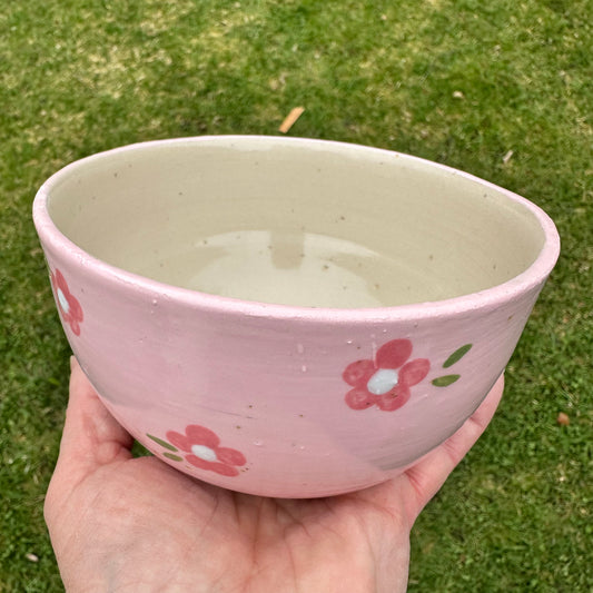 Skål - rosa blom