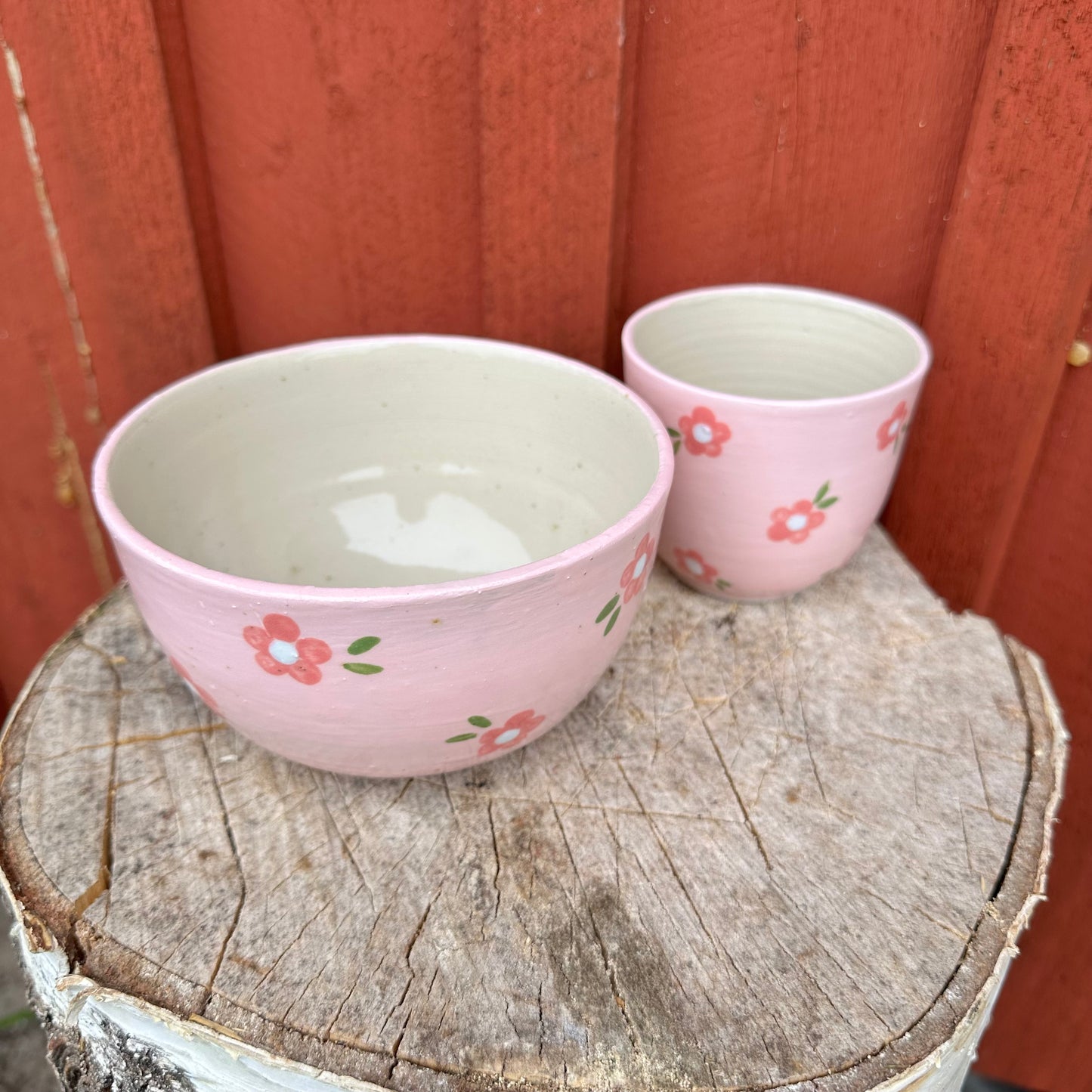 Mugg - rosa blom